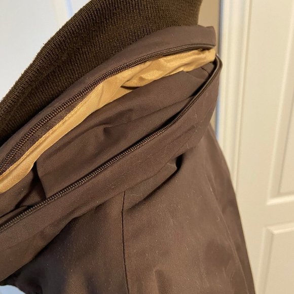 Land's End 3/4 Length Waxed Nylon Shell, Quilten Inner. Size XL EUC - Picture 5 of 16